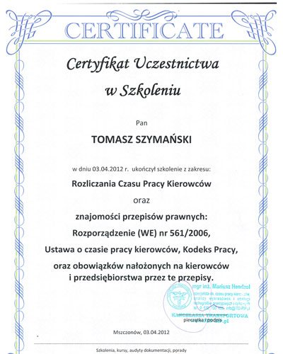 Certyfikat 05
